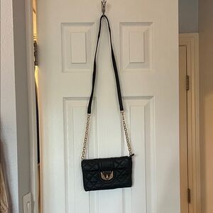 Calvin Klein Black Quilted Chain Strap Bag